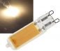 Preview: LED Stiftsockel G9, 4W, 500lm 330°, 230V, 3000k / warmweiß, Glas