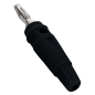 Mobile Preview: Bananen-Stecker McPower, 4 mm, Querloch, Druckfeder, schwarz