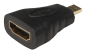 Mobile Preview: HDMI-Adapter, Micro-HDMI Stecker -> HDMI Buchse