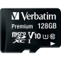 Mobile Preview: Micro SDHC Card Verbatim, 128GB Speicherkapazität, inkl. Adapter, Class 10