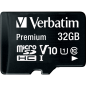 Mobile Preview: Micro SDHC Card Verbatim, 32GB Speicherkapazität, inkl. Adapter, Class 10