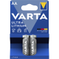 Mobile Preview: Mignon-Batterie VARTA ''Professional'', Lithium, Typ AA/FR06, 2er-Blister