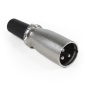 Preview: Mikrofon XLR-Stecker HOLLYWOOD 3-polig, Metall