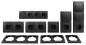 Preview: Schalter und Steckdosen Set McPower Flair "Komfort" 23-teilig, anthrazit