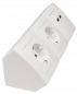 Preview: Steckdosenblock McPower "Flair" Aufbau, weiß, 2-fach Schutzkontakt + 2x USB