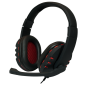 Preview: Stereo Headset High Quality, USB, schwarz/rot