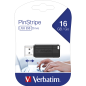 Mobile Preview: USB 2.0 Stick Verbatim, 16GB Speicher, PinStripe, Schiebemechanismus
