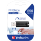 Mobile Preview: USB 3.2 Stick Verbatim, 256GB Speicher, PinStripe, Typ-A, Schiebemechanismus