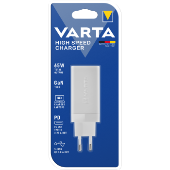 High Speed Ladeadapter VARTA, weiß, 2x USB-A, 2x USB-C