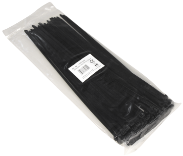 UV Beständig 100er Pack Kabelbinder 200x2,5mm schwarz 