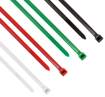 Kabelbinder-Sortiment, farbig sortiert, 4,8x200mm, 50er-Beutel