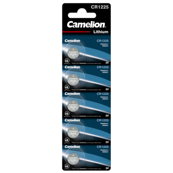 Knopfzelle CAMELION, CR1225 3,0V, Lithium, 5er-Blister
