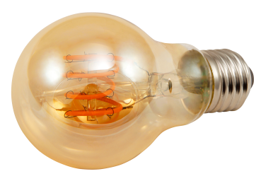 LED Filament Glühlampe McShine "Retro" E27, 6W, 490lm, warmweiß, goldenes Glas