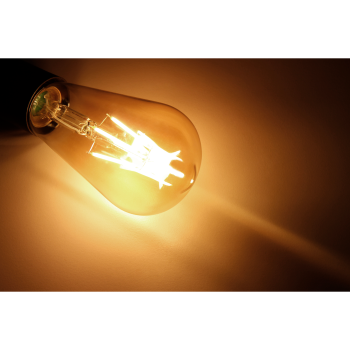 LED Filament Glühlampe McShine "Retro" E27, 4W, 400lm, warmweiß, goldenes Glas