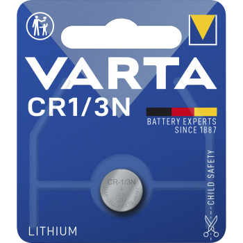 Lithium-Knopfzelle VARTA ''Photo'', CR1/3n, CR11108, 170mAh, 3V, 1er-Blister