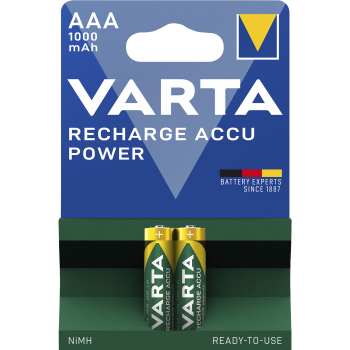 Micro-Akku VARTA ''Accu Power'', Ni-MH, 1.000 mA, Typ AAA, 2er-Blister