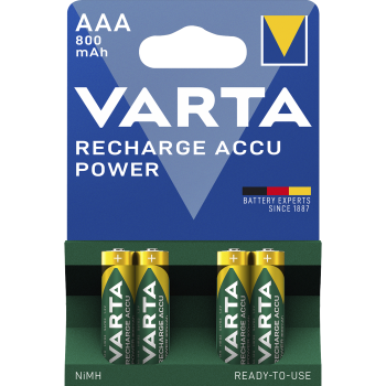 Micro-Akku VARTA ''Accu Power'', Ni-MH, 800mA, Typ AAA, HR03, 4er-Blister