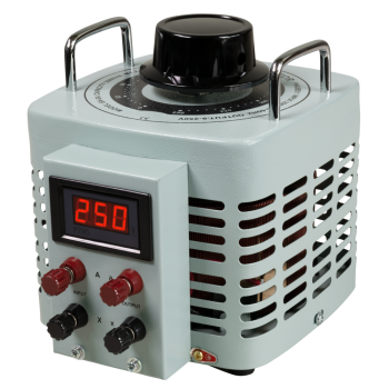Ringkern-Stelltrafo McPower ''V-8000 LED'', 0-250 V, 8 A, 2.000 W, NICHT galvanisch getrennt
