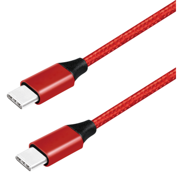 USB 3.2 Kabel, USB-C Stecker auf USB-C Stecker, 1m, rot