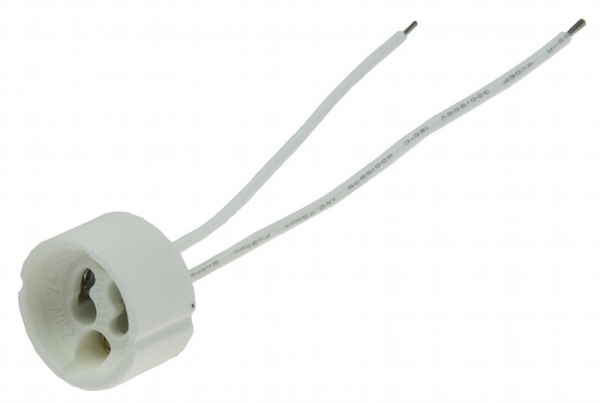 Lampenfassung, GU10, 11cm Kabel, max. 250V / 100W