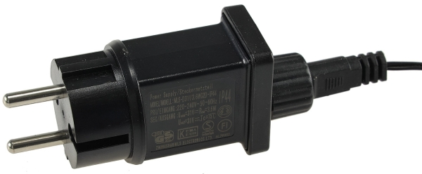 LED Aussen-Lichterkette "CT-ALK200" 20m warmweiß, Kabel schwarz, IP44, 200 LEDs