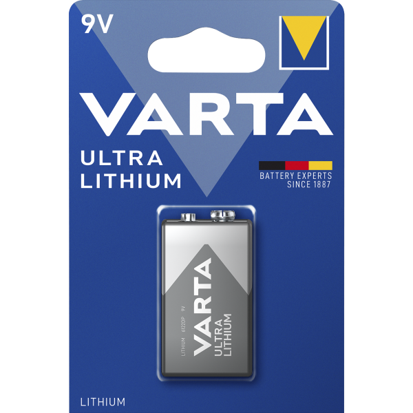 E-Block Batterie VARTA ''Ultra Lithium'', 6FR61, 9V, Ultra Lithium