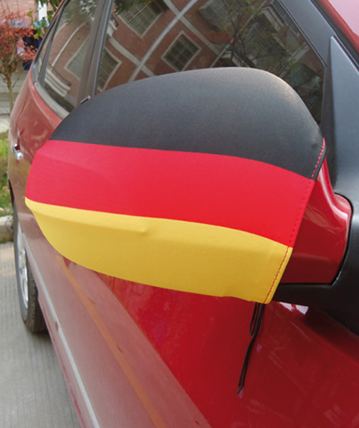 100 Stück Paket Spiegelfahne "Deutschland" für Auto-Außenspiegel, 35x32cm, Paarpreis