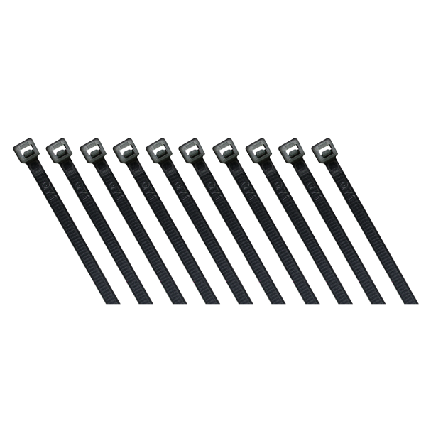 Kabelbinder McPower, schwarz, 300x4,8mm, 100er-Pack, UV beständig