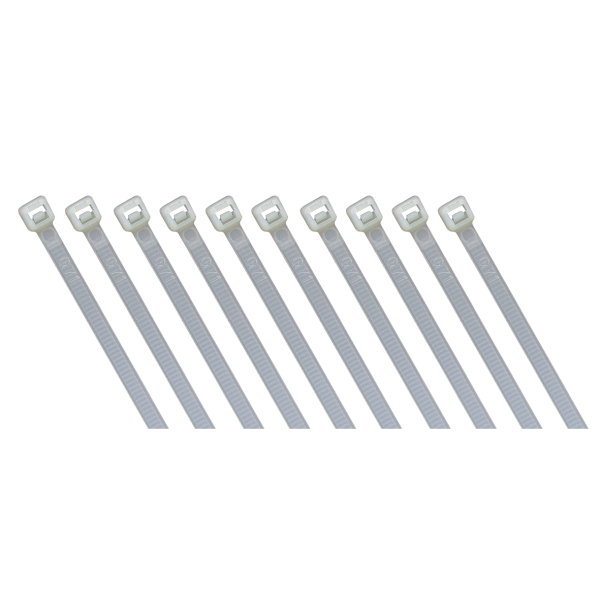 Kabelbinder McPower, transparent, 80x2,4mm, 100er-Pack, UV beständig