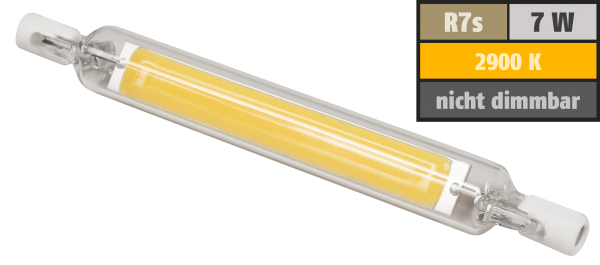 LED-Strahler McShine "LS-718" R7s, 7W, 700lm, 118mm, 360°, warmweiß