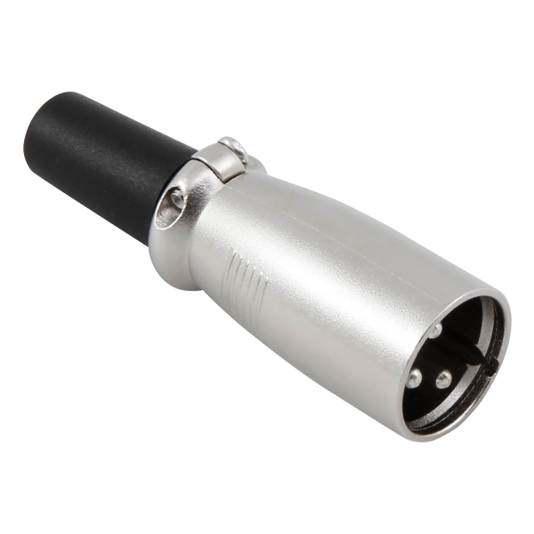 Mikrofon XLR-Stecker HOLLYWOOD 3-polig, Metall