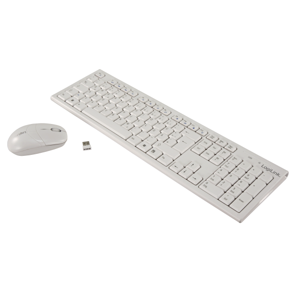 PC-Desktop-Set LogiLink, USB Maus und Tastatur mit Autolink-Funktion, weiß