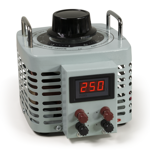 Ringkern-Stelltrafo McPower ''V-4000 LED'', 0-250 V, 4 A, 1.000 W, NICHT galvanisch getrennt