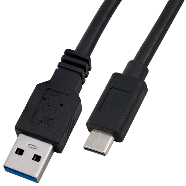 USB 3.2 Kabel, USB-C Stecker auf USB-A Stecker, 2m