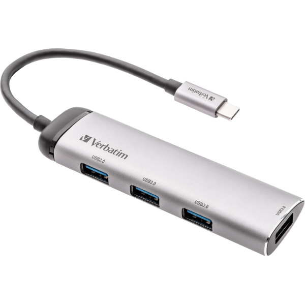 USB-C Multiport-Hub von Verbatim, USB 3.2, 15cm Kabel