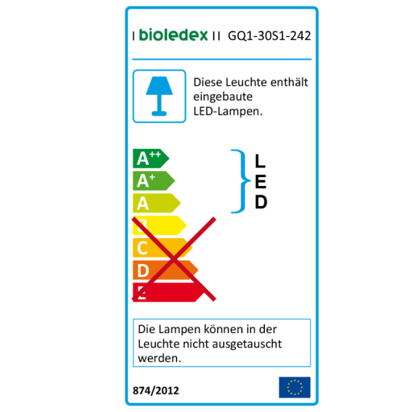 Bioledex GoLeaf Q1 LED Pflanzenlampe 30W - Vollspektrum Grow Pflanzenleuchte